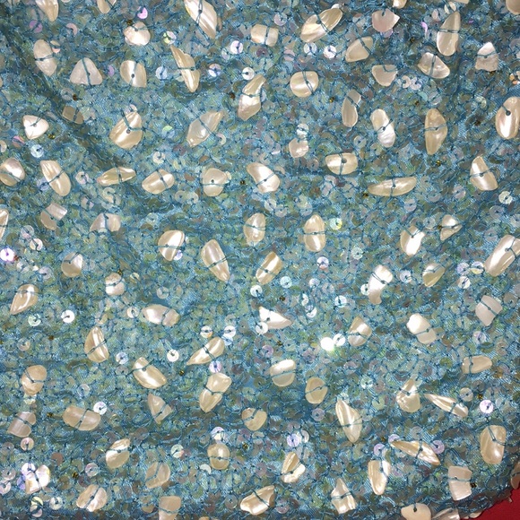 Blue Sequin Night Out Bag - Picture 5 of 15